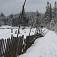 Nezvyklá výzdoba plota poľskej samoty (autor foto: Igor Bazovský)