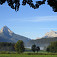 Watzmann a Hochkalter z pasienkov nad Bischofswiesen