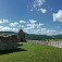 Husitský kostol v obci Lúčka - panoráma