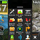 (1) domovská obr. so základným dashboardom (2) hlavné menu (3) aplikácia fotoaparátu