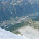 Cesta z Aiguille du Midi na ľadovec