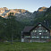 Večer na chate Hans -Wodl Hutte