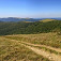 Výhľad na poľské Bieszczady (Smerek, Polonina Wetlinska, Mala Rawka, Polonina Carynska)