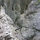 Pohľad na lanový most nad zátočinou (Galitzenklamm Klettersteig)