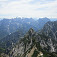 Pohľad na zasnežený Gamsfeld, najvyšší kopec Salzkammergut Berge