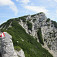 Spätný pohľad na Bergwerks Kogel z hrebeňa